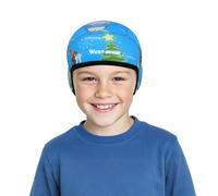 AYPOW Kids Winter Thermal Cycling Skull Cap Under Helmet Hat for 5-12 Years, Windproof Fleece Lined Helmet Liner with Ear Cover, Bike Riding Skating Skiing Beanie Headwear for Boys and Girls Outdoor