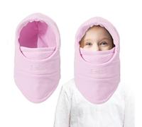 AYPOW Kids Winter Thermal Fleece Balaclava, Multifunctional Windproof Adjustable Face Cover Ski Mask, Warm Fleece Hat Cap Hood Neck Warmer Scarf for Boys Girls Cycling Skating Hiking Outdoor Sports
