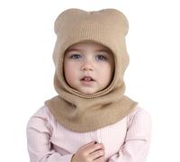 AYPOW Kids Winter Warm Hat Baby Balaclava for 2-6 Years, Thermal Soft Knitted Toddler Hat Scarf Set, Windproof Winter Beanies Hat Earflap Neck Warmer Snood Hood Cap for Girl Boys Outdoor Activities