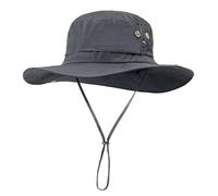AYPOW Plus Size XL XXL Sun Hats for Men, Wide Brim Lightweight & Mesh Breathable Summer UV Protection UPF50+ Waterproof & Quick Drying Foldable Bucket Boonie Safari Hats Outdoor Fishing Hiking Beach