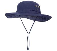 AYPOW Plus Size XL XXL Sun Hats for Men, Wide Brim Lightweight & Mesh Breathable Summer UV Protection UPF50+ Waterproof & Quick Drying Foldable Bucket Boonie Safari Hats Outdoor Fishing Hiking Beach