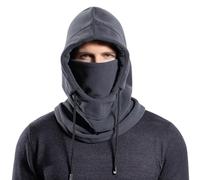 AYPOW Unisex Thermal Fleece Balaclava, Winter Multifunction Windproof Ski Mask Face Cover, Thermal Fleece Hat Hood with Neck Warmer Snood for Men Women, Outdoor Sports Running Skiing Cycling Hiking
