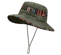 AYPOW Unisex UPF 50+ Summer Bucket Hat, Breathable Cotton Denim Outdoor Sun Hat, Hiking Beach Sports Holiday Safari Hat for Men and Women