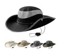 AYPOW Unisex UV Protection Sun Hat,Wide Brim Foldable Bucket Hat, UPF 50+ Lightweight Breathable Adjustable Boonie Hat, Windproof Safari Hat Fishing Hiking Packable Summer Hats for Men Women Outdoor