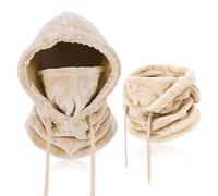 AYPOW Winter Thermal Fleece Balaclava, Unisex Windproof Ski Mask Face Cover, Multifunctional Adjustable Winter Hat Hood with Neck Warmer Snood for Men Women, Outdoor Sports Running Cycling Hiking