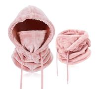 AYPOW Winter Thermal Fleece Balaclava, Unisex Windproof Ski Mask Face Cover, Multifunctional Adjustable Winter Hat Hood with Neck Warmer Snood for Men Women, Outdoor Sports Running Cycling Hiking