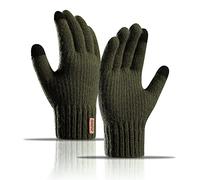 AYPOW Winter Warm Knit Gloves - Thermal Fleece Lined Stretchy Touch Screen Slouchy Gloves for Men and Women's Outdoor Activities and Sports like Running, Cycling, Hiking, Driving, Working