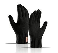 AYPOW Winter Warm Knit Gloves, Touch Screen Slouchy Gloves with Thermal Fleece Lined Stretchy Fabric, Ideal for Men and Women's Outdoor Sports Activities like Running, Cycling, Hiking