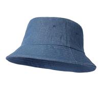 AYPOW XX-Large Bucket Hat Unisex, Big Vintage Washed Denim Cotton Outdoor Sun Hat, Oversized Foldable Breathable Fishing Hats for Outdoor Hiking Travel Men Women, Plain Colours Size 54-64cm