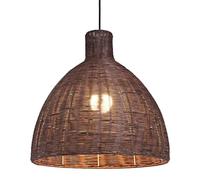 AYQJMD Retro Style Pendant Light Round Adjustable Boho Pendant Light Modern Rustic Wicker Pendant Lights Fixtures Natural Rattan Hallway Hanging Chandelier for Suitable for Living Room, Bedroom