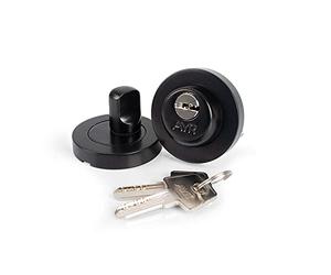 AYR 464 103-50 CM Close Door Handles and Locks, Dull Black, 51mm de diámetro