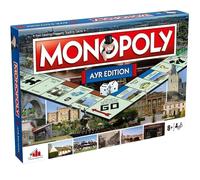 Winning Moves Ayr Monopoly Board Game, Advance to Ayr racecourse, Burns Cottage or Wallace Tower and trade your way to success, 2-6 players makes a great gift for ages 8 plus