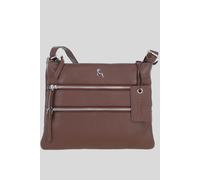 'Ayr' Real Leather Crossbody Bag Ashwood Leather Light Brown One Size