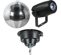 Ayra DanceFX MB40-5x5 40cm Mirror Ball + Motor and RGBW Spotlight