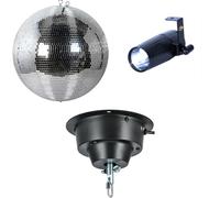 Ayra DanceFX MB40-5x5 40cm Mirror Ball + Motor and Spotlight