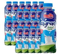Ayran Yogurt Drink - Refreshing, Lightly Salted, Ready to Drink | Origin Turkey | Traditional Fermented Dairy Beverage - Net Weight 250 ml, 20 Bottles