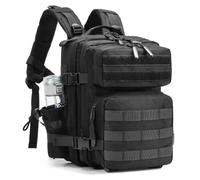 aYrap Tactical Backpack for Men Women, 20L/45L Molle 3 Day Assault Pack Bug Out Bag Rucksack Hiking Treeking Daypack (20L Black)