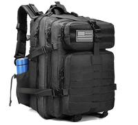 aYrap Tactical Backpack for Men Women, 20L/45L Molle 3 Day Assault Pack Bug Out Bag Rucksack Hiking Treeking Daypack (45L Black)