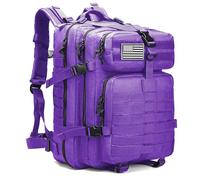 aYrap Tactical Backpack for Men Women, 20L/45L Molle 3 Day Assault Pack Bug Out Bag Rucksack Hiking Treeking Daypack (45L Purple)