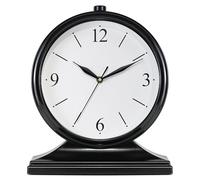 AYRELY® Vintage Desk Clock Silent-Non-Ticking 10-inch dial Table Clock,Retro Mantel Clocks and Easy to Read for Living Room, Bedroom, Shelf Decoration, Fireplace, Farmhouse Decor (Dark)