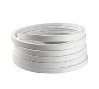 Ayrirel Silicone Channel System with Cover, End Caps for LED Strip Light Installations Light Strips Channel, 12mm x 12mm Acoustic Panel LED Strip Lights Silicone Cover Plate (3M)