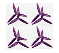 AYrMtH 2/4pairs Fit For 7X4X3 7040 Propellers 7inch 3-Blades,For Mark4 APEX 7inch RC FPV Freestyle Drone Frame Kit(4Pairs 7040 Purple)