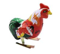 Ayrsjcl 2pcs Wind Up Toy Metal Chicken Clockwork Toy Vintage Children