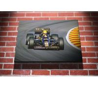 Ayrton Senna 1985 Formula One F1 Gallery Framed Canvas Art Picture Print