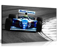Ayrton Senna F1 World Championship Canvas Wall Art Picture Print (24x16in)