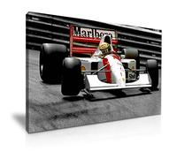 Ayrton Senna F1 World Championship Sports Canvas Wall Art Picture Print 76x50cm