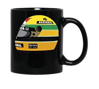 Ayrton Senna Helmet Black Coffee Mug 11 Oz, Coffee Mug 11oz