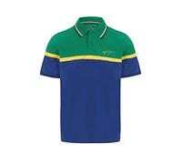 Ayrton Senna - Official Merchandise Collection - Men's Stripe Polo - Navy