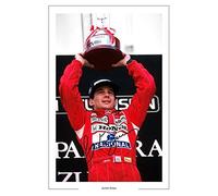 Ayrton Senna Signed Photo Print With Pre Printed Signature - F1 Formula One - Autograph Gift, 12x8 Inches 304.8 mm x 203.2 mm
