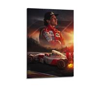 Ayrton Senna The Greatest Racer Poster Canvas Painting Wall Art Decorative Picture Prints Modern Decor 12x18inch(30x45cm)