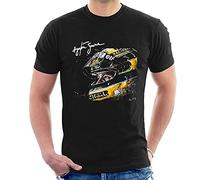 Ayrton Senna Tribute T-Shirt Helmet Tee Men's Tees Black S