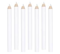 Aysatogc 7PCS Fabric Pencils for Sewing, White Water Soluble Sewing Fabric Maker White Marking Pencils Tailors Chalk for Tailors, Quilting, Dressmaker & DIY Crafts (8.75cm)