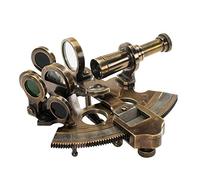 Aysha Nautical Bronze Sextant Solid Brass Ship Astrolabe Navigation Instrument