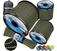 Aystkniet 750LB Paracord Rope, 11 Strands Parachute Cord 15M / 50FT, 4mm Reflective Tactical Rope | Ideal for Paracord Bracelet Kit, DIY, Crafting, Camping, Survival, Outdoor and Home Improvement