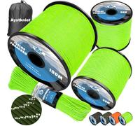 Aystkniet 750LB Paracord Rope, 11 Strands Parachute Cord 15M / 50FT, 4mm Reflective Tactical Rope | Ideal for Paracord Bracelet Kit, DIY, Crafting, Camping, Survival, Outdoor and Home Improvement