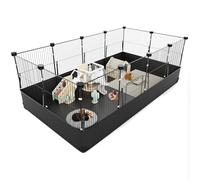 Aystkniet Guinea Pig Cage, Hamster Playpen with Waterproof Bottom Liner, Small Animal Playpen for Rabbit, Turtle, Hedgehog, Puppy, Kitten Gerbil, Pet Fence for Indoor and Outdoor 120CM x 60CM x 40CM
