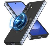 AYSZNBLA Magnetic Case for Galaxy Z Fold 7 with Rotatable Stand, Matte PC Case for Women Men Girls Boys Drop Protection Shockproof Slim Fit Durable Cover for Galaxy Z Fold 7, Black 13.20