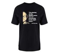 AYTAPUGE Eric Morecambe & Wise Funny T-Shirt Right Notes in Wrong Order Piano Music Black XL