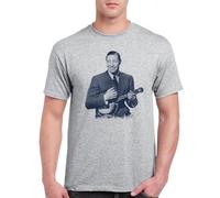 AYTAPUGE George Formby T-Shirt Birthday Gift Grey M