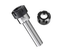 AYTHSMYG 1pc C20 C25 C32 C40 ER25 ER32 UM ER Extension Rod Straight Shank 100mm 150mm CNC Collet Chuck Holder ER25UM ER32UM Nut(C20-ER32UM-100L)