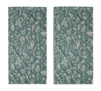 Aytipun Aqua Spring Floral Hand Towels for Bathroom Set of 2 Flower Leaves Vintage Botanical Print Seasonal Decorative Handtowels Soft Absorbent Bath Towel for Home Guest Room Hotel Gym Spa