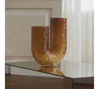 AYTM Arura vase, amber, height 40 cm, width 34 cm, glass