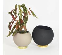 AYTM - Globe Flower Pot Ø21 cm, Black - Black