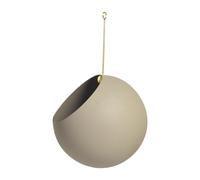 AYTM Globe hanging flower pot, Ø 17 cm, grey, aluminium