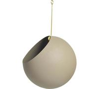 AYTM - Globe Hanging Pot Ø21x32 cm, Taupe - Gold