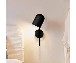 AYTM Luceo wall light, black, with plug